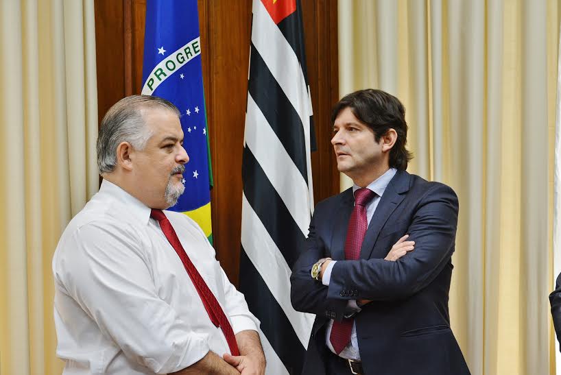Deputado André do Prado com o vice-governador, Márcio França