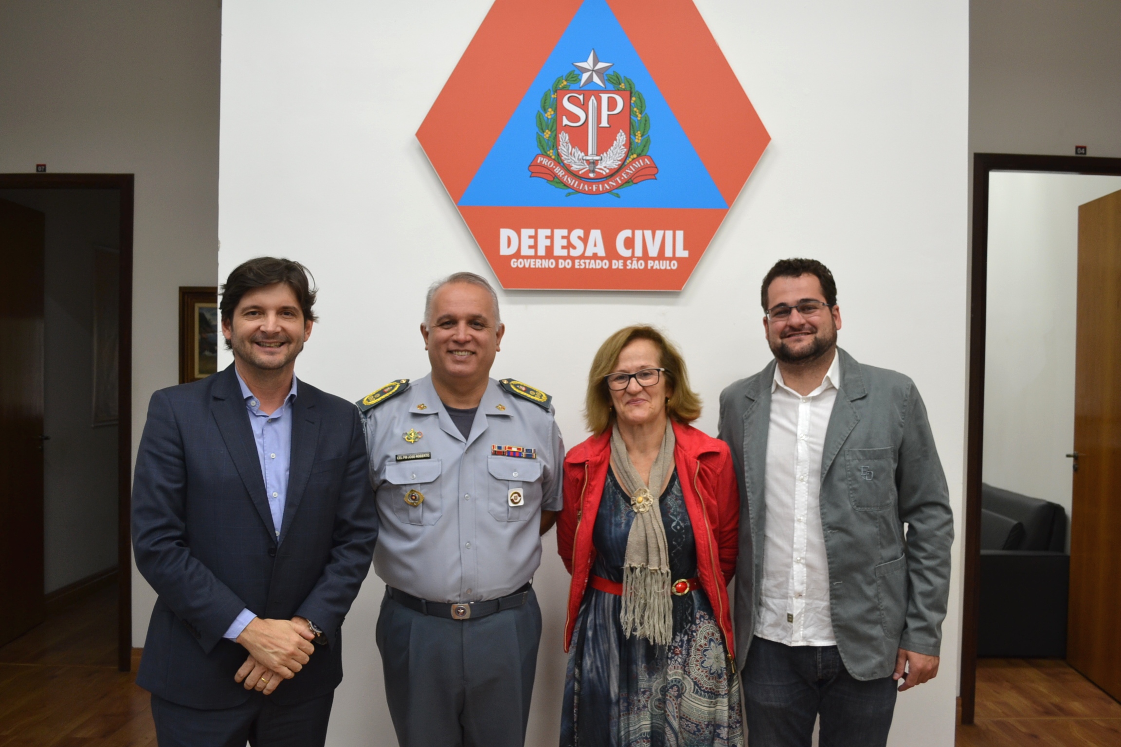 Deputado André do Prado ao lado da prefeito Maria Ruth com o coronel José Roberto e o vereador Neto Oliveira
