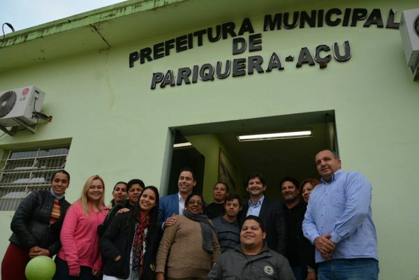 Reunião em Pariquera-Açu com o prefeito José Carlos e o vice-prefeito, Wagner Costa